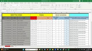 FORM REKAP NILAI TENGAH SEMESTER GANJIL [upl. by Vescuso397]