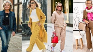 Elegant Milanese over 4050and60 How to dress elegantly in adulthood Exploring Italian street style [upl. by Tara239]