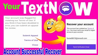 How to Recover Textnow amp second line disabled account  Virtual USA 🇺🇸 WhatsApp Number [upl. by Ethelred794]