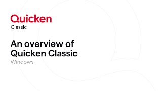 An overview of Quicken Classic for Windows [upl. by Oiluj260]