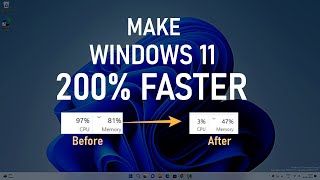 How to Make Windows 11 Faster  200 Faster Windows 11 [upl. by Zenas]