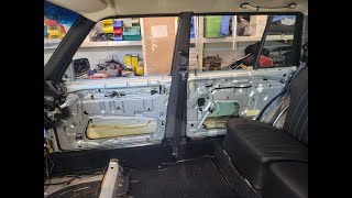 Mercedes 123 interior  restoring door linings and B pillar [upl. by Dhiren]