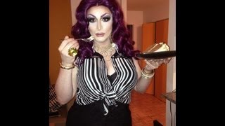 Tutorial  Wendy Williams Kim Kardashian Inspired Drag Queen Wig Set And Style [upl. by Rex143]