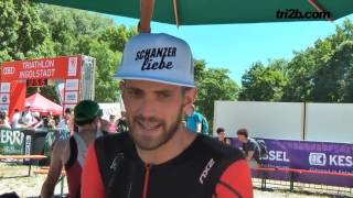 Triathlon Ingolstadt 2017 Sebastian Mahr 2 Platz im Interview [upl. by Ennylhsa]