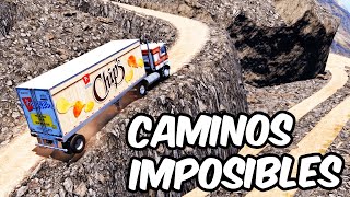 Caminos Imposibles Kenworth K100 CHATO transportando papas Chips Mountain Roads ATS 151 [upl. by Ozneral]