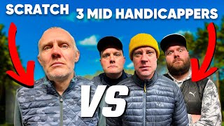 Can A SCRATCH GOLFER Beat 3 MIDHANDICAPPERS   The Dales and Wayne Bridge v Jimmy Bullard [upl. by Oicnevuj]