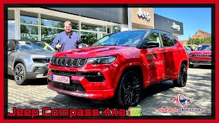 Jeep Compass 4xe Plugin Hybrid  was kann er elektrisch⁉️ [upl. by Parrie]