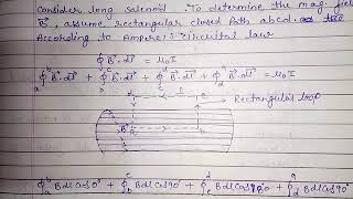 Magnetic field due to solenoid using amperes circuital law [upl. by Shevlo500]