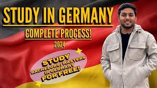 Study in Germany  Complete Process 2024  Bachelors Masters in Germany🇩🇪 [upl. by Ayela]