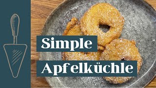 Simples Apfelküchle Rezept  Frittierte Apfelringe in 30 min [upl. by Giraud]