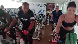 treino hiit na bike spinning academia ideal [upl. by Anerom518]