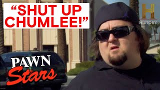 Pawn Stars 4 Times Chumlee Would NOT Stop Talking [upl. by Aeuhsoj]