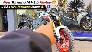 New Yamaha MT15 V2 E20 Model Review🔥 White Colour 2024 New Features Update New Price Mileage [upl. by Concordia]