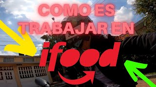 🏍COMO es TRABAJAR EN IFOOD entregador para DOMIS COLOMBIA 🍔 [upl. by Enywad]