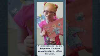 How Low Vision Rehabilitation Helps Courtney Succeed In Life shorts lowvision Nystagmus Eyes [upl. by Ahsenyl406]