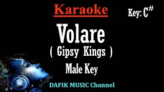 Volare Karaoke Gipsy Kings Low Male Key C [upl. by Coates]