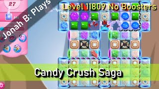 Candy Crush Saga Level 11809 No Boosters [upl. by Asilram825]