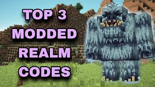 TOP 3 MODDED REALM CODES FOR BEDROCK EDITION [upl. by Elisabetta726]