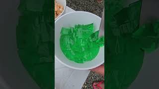 SLICING COCO PANDAN JELLY jelly shorts shortsviral dessert trending shortsfeed [upl. by Siednarb391]