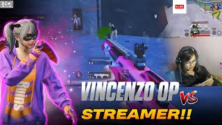 VINCENZO OP VS RICH STREAMER 🔥  Solo Vs Squad Cluthes  BGMI [upl. by Latyrc]