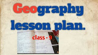 Geography lesson plan format of lesson plan lesson plan sampleclass 9 lesson plan season [upl. by Gabrielle]