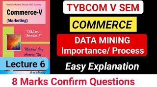 commerce  Marketing Research  Data Mining  Process amp Importance  TYBCOM 5 SEM Marketing [upl. by Aerdnua]