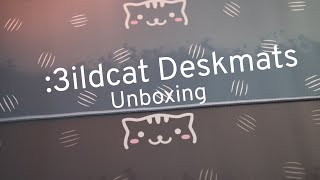 3ildcat Deskmats  Both Colors  Unboxing  Typing Sounds [upl. by Enamart]