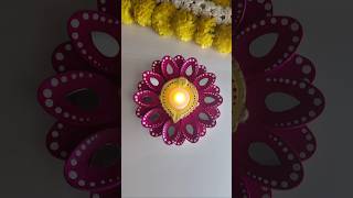 CREATE a LotusInspired Diya Decoration from a WOODEN SPOON [upl. by Annairba790]