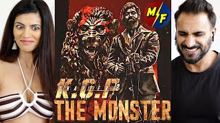 KGF CHAPTER 2  The Monster Song  Adithi Sagar  Ravi Basrur  Yash  Prashanth Neel  REACTION [upl. by Caravette359]