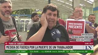 Paro escalonado de subtes hasta las 16 horas medida de fuerza por la muerte de un trabajador [upl. by Braden]