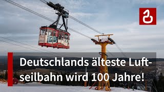 FichtelbergSchwebebahn Oberwiesenthal  Deutschlands älteste Luftseilbahn  Jubilar in Sachsen [upl. by Lleda]