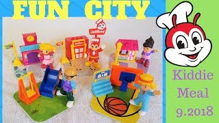 FULL SET JOLLIBEE Fun City  Jolly Kiddie Meal [upl. by Joung81]