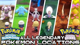 All Legendary Pokémon Locations in Pokémon Brilliant Diamond amp Shining Pearl [upl. by Rhoda]