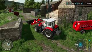 FS22  COURT FARM 33  MUCKING OUT THE CATTLE [upl. by Yhtak797]