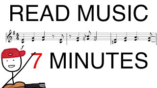 Read Sheet Music in 7 MINUTES guitar [upl. by Gabrielson355]