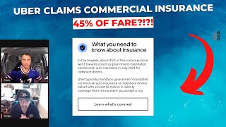 Uber Claims 45 Of Fare Goes To Commercial Insurance [upl. by Ellimahs848]