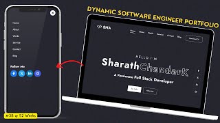 Build a Stunning Software Engineer Portfolio with HTML CSS and JavaScript [upl. by Faxan]