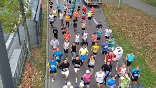 Baden Marathon Karlsruhe Halbmarathon 2022 Video Start km 05 [upl. by Vories504]