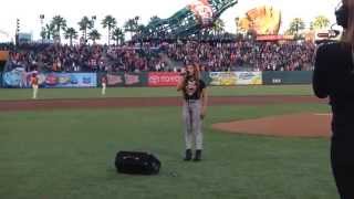 Ellona Santiago sings the National Anthem [upl. by Nivaj865]