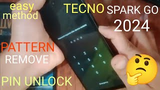 TECNO SPARK GO 2024 Forgot Pattern  Password Unlock 🔓 step by step [upl. by Schroeder]