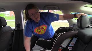 How to install a front facing car seat [upl. by Yeslaehc]