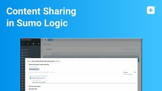 Content Sharing in Sumo Logic [upl. by Nalaf502]