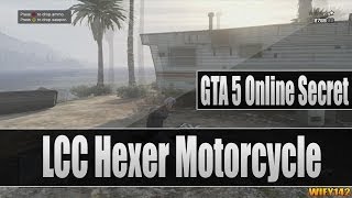 GTA 5 Online Secret Rare Vehicle  LCC Hexer MotorcycleMotorbike Location amp Guide [upl. by Atnek]