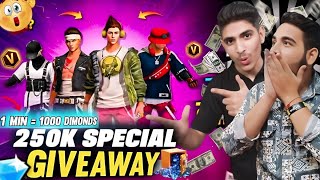 FREE FIRE LIVE 250K SPECIAL BREAK DANCER GIVEAWAYCUSTOM ROOM TEAMCODE FF GIVEAWAYlokeshgamerlive [upl. by Penni]