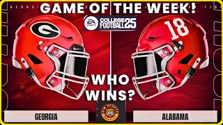 2 Georgia vs 4 Alabama  WHO Wins  Game of the week Sim [upl. by Buschi436]