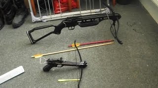 Survival Gear Pistol Crossbows vs Crossbow [upl. by Doreen]