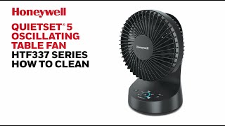 Honeywell QuietSet® 5 Table Fan HTF337  How to Clean [upl. by Dlorad]