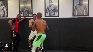 Salahdine Parnasse vs Ramzan Jembiev sparring [upl. by Buck]