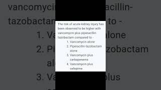 Avoid vancomycin  piperacillintazobactam icu antibiotics sepsis criticalcaremedicine aki [upl. by Eirol]