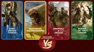 Commander VS S15E3 Sidisi VS Grothama VS Zndrsplt amp Okaun VS Ruhan EDH [upl. by Hgielime]